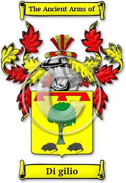 Di gilio Family Crest Download (jpg) Legacy Series - 150 DPI